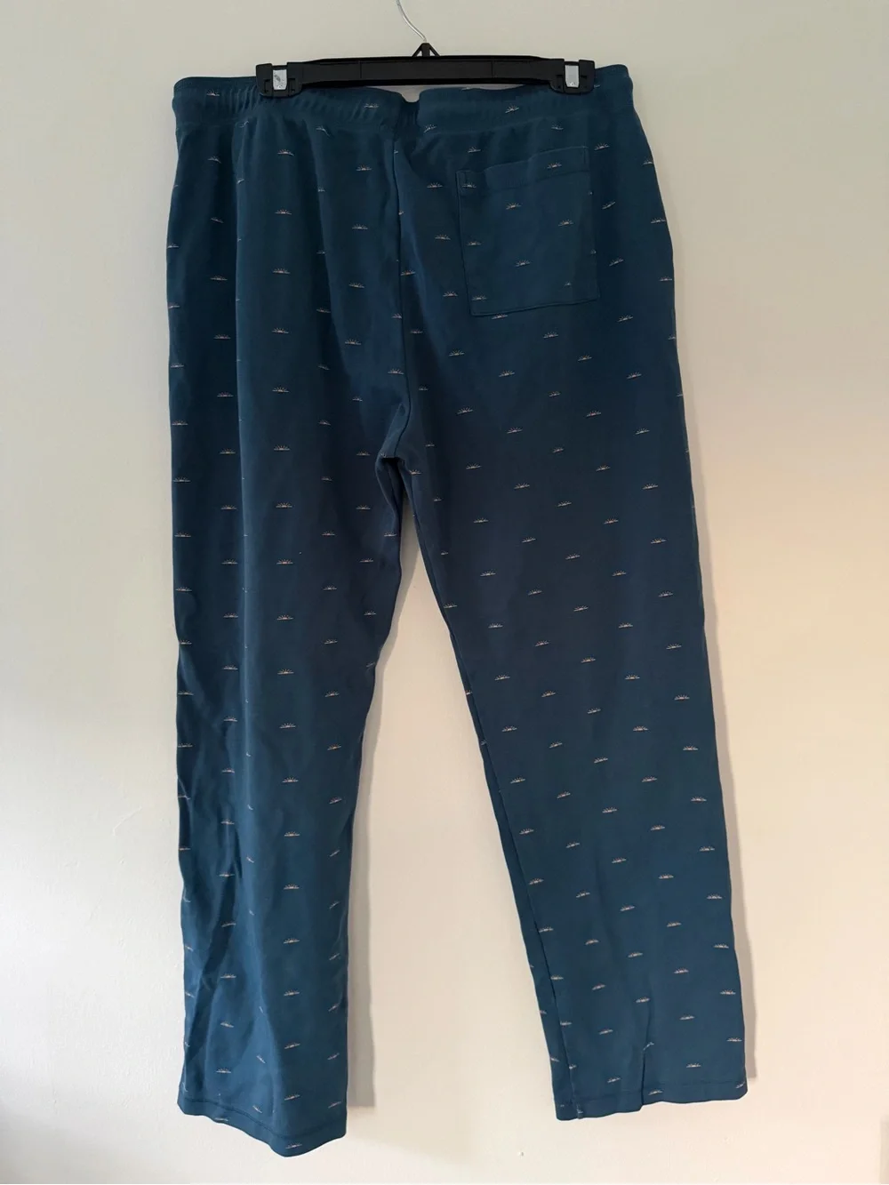 Faherty x Roller Rabbit Simon Blue Mini Wave Pajama Pants Mens Size XL Lounge